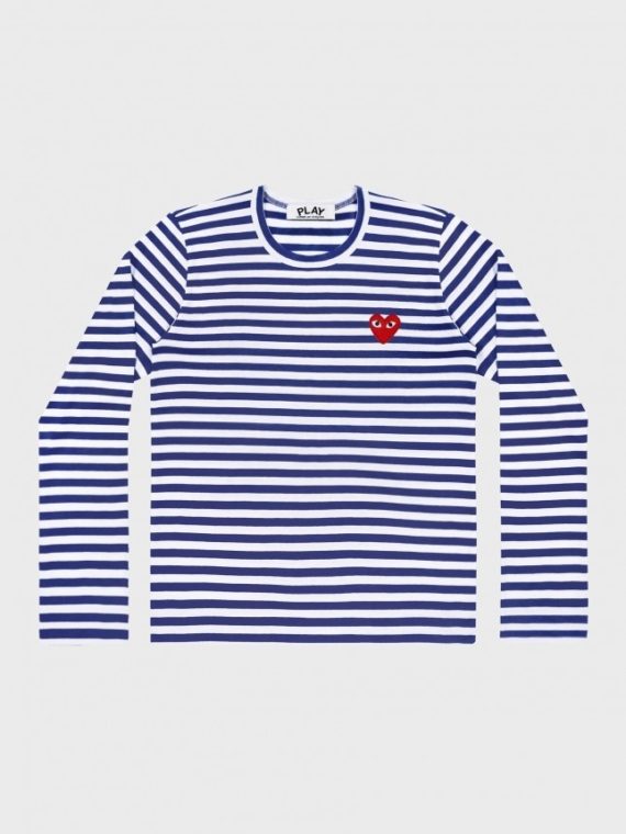 Long Sleeves Striped Blue