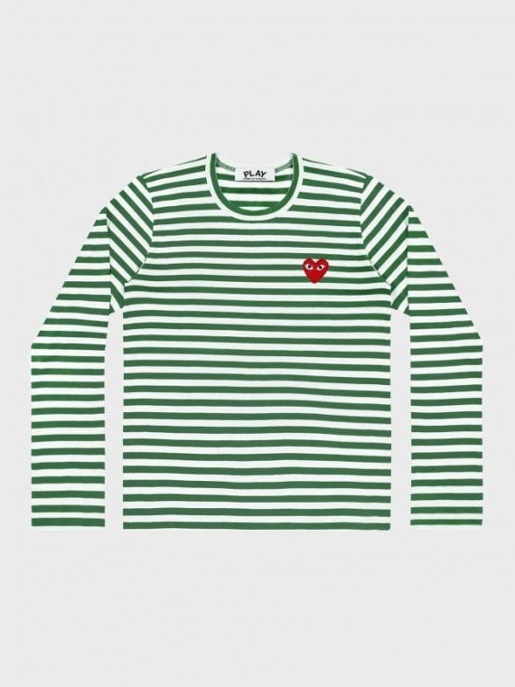 Striped T-Shirt Green/White