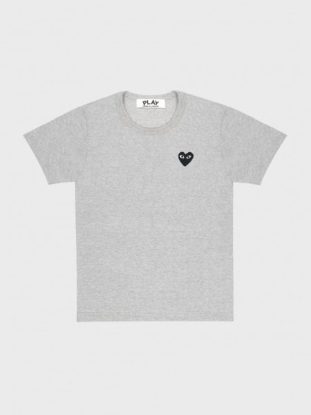 Play T-shirt Black Heart Grey