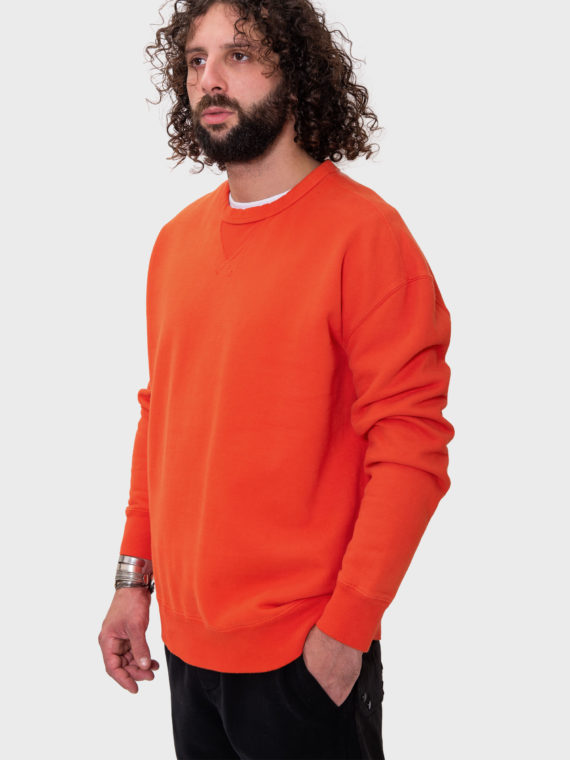 ten-c-garment-dyed-cotton-sweatshirt-lobster-orange-antic-boutik-nice-sweat