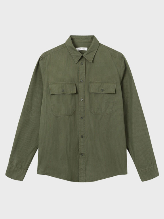 wood-wood-avenir-crispy-check-shirt-green-antic-boutik-nice-chemise